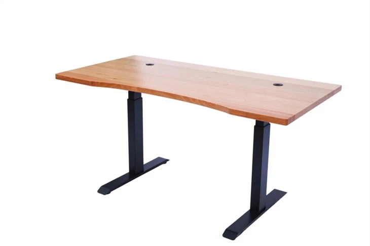 Tampo de mesa colado com borda de madeira de faia