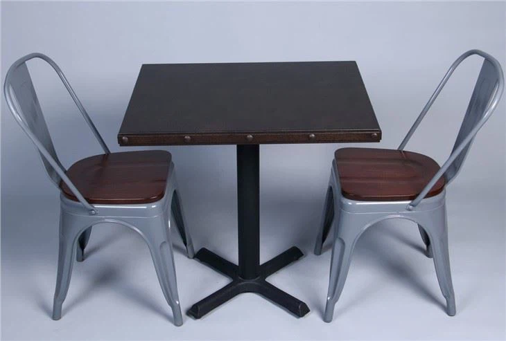 Veneer Metal Table Top For Office And Restaurant Factory
